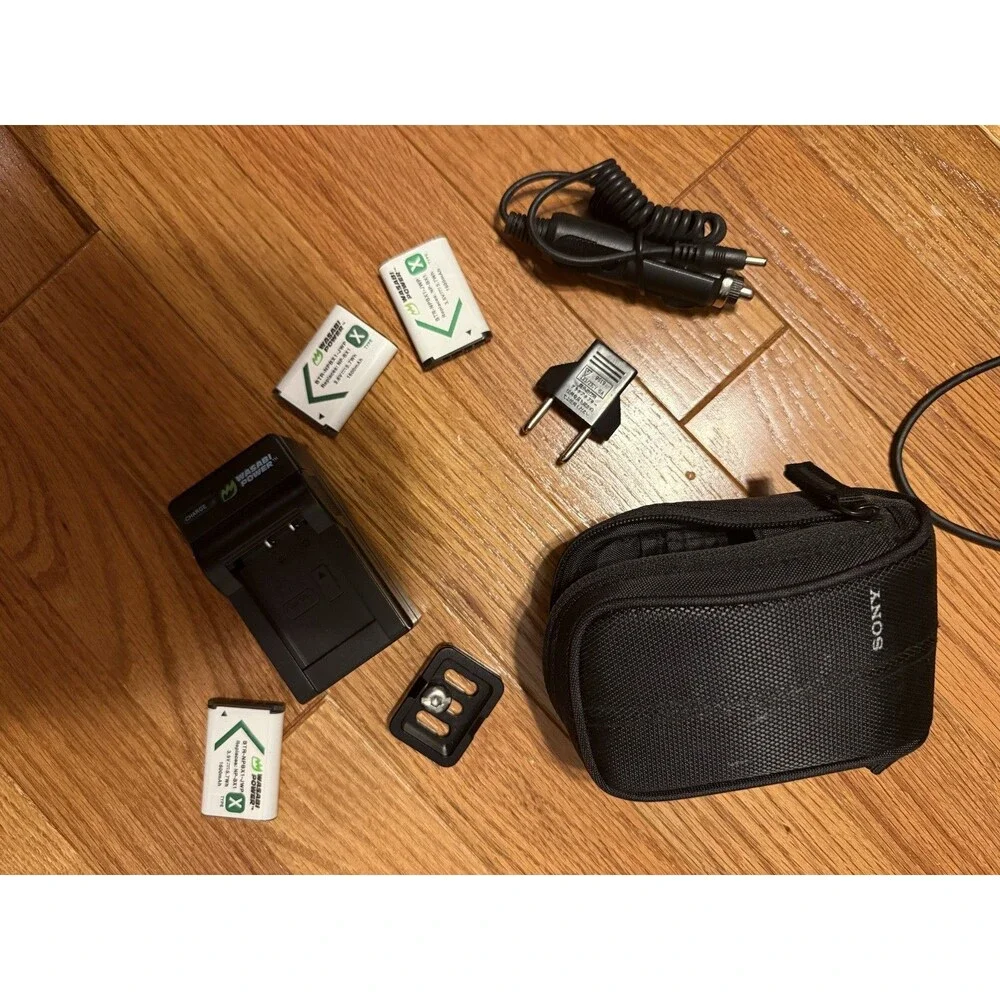 Sony Cyber-shot DSC-RX100 20.2MP Compact Digital Camera - Black BUNDLE batteries